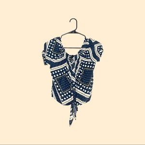 Patterned Off-Shoulder Top